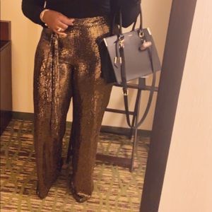 Gold Sequin Pants